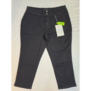 1822 Denim Black Repreve Crop Skinny‎ Jeans Womens Plus Size 20W Sustainable New